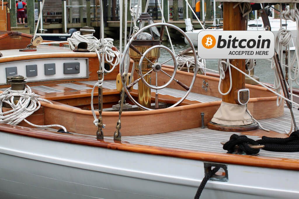 Bitcoin payment spreading in the luxury market such as Yacht deals.