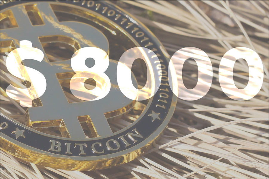 Bitcoin defends the price level of $ 8000